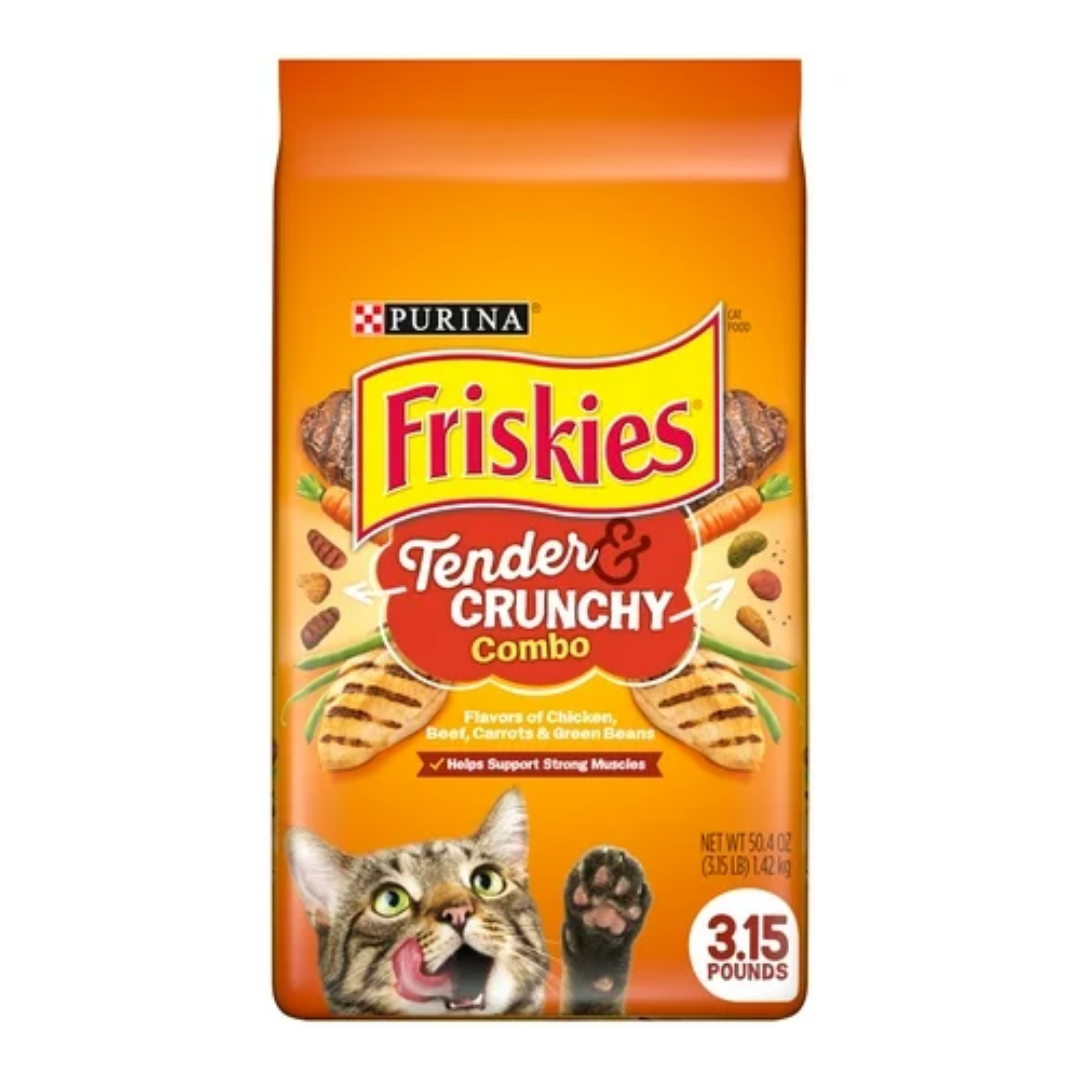 Purina Friskies Tender &amp; Crunchy Combo Dry Cat Food (3.15 lb) by Farmacias Savia