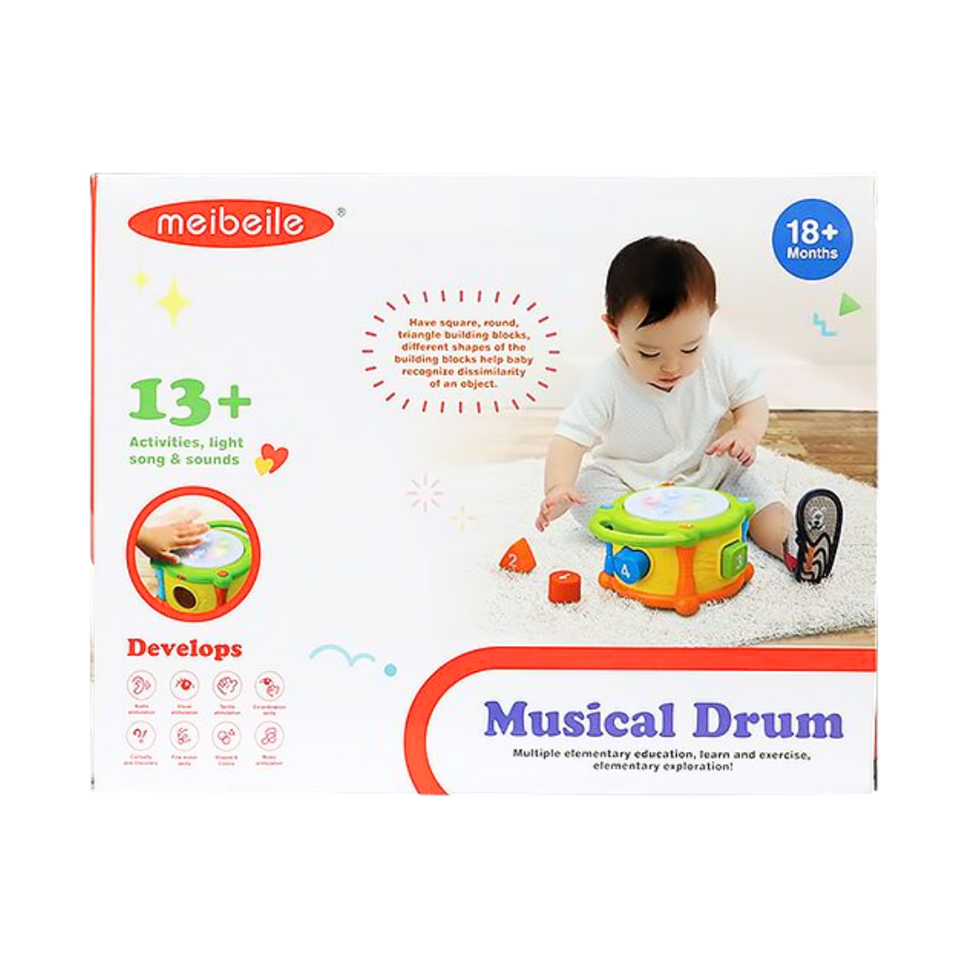 Meibeile Musical Drum &amp; Shape Sorter Activity Toy (18m+) by Farmacias Savia