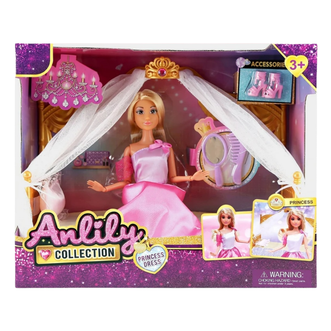 Anlily Princess Fashion Dress Up Set with 8 Dresses &amp; Accessories by Farmacias Savia