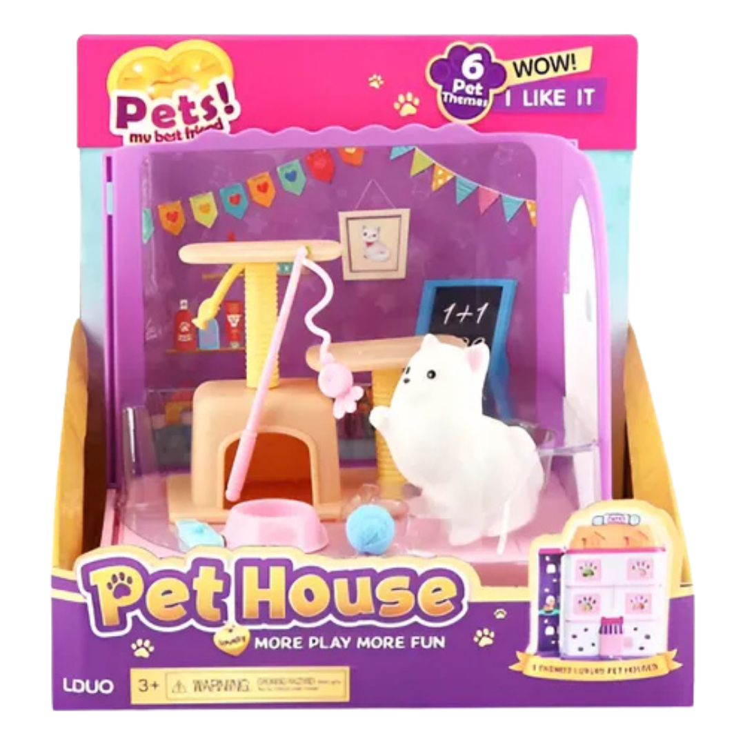 LDUO Pet House Playset - Cat Playroom &amp; Scratching Post Theme by Farmacias Savia
