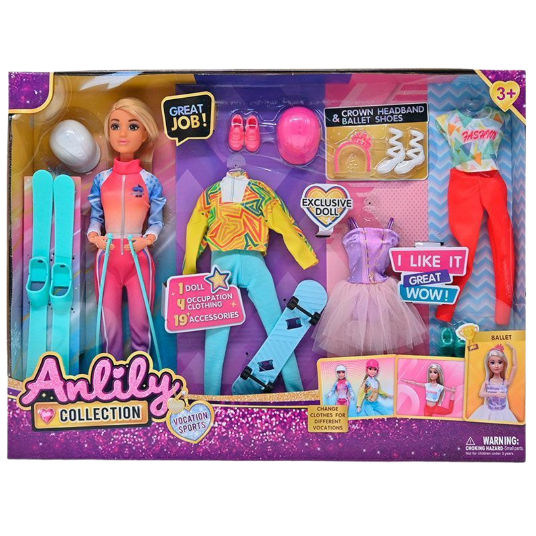 Anlily Collection Sports &amp; Ballet Doll Set (3Y+) by Farmacias Savia