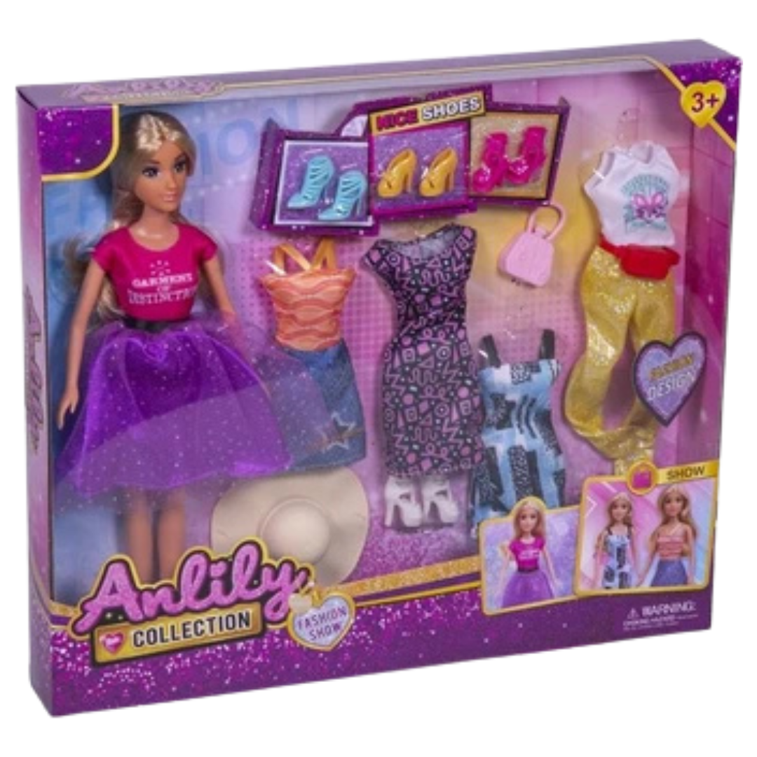 Anlily Fashion Show Doll with Outfits (3Y+) by Farmacias Savia