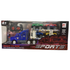 RC Mega Transport Carrier Truck with 4 Off-Road Pickup Trucks (Blue) by Farmacias Savia