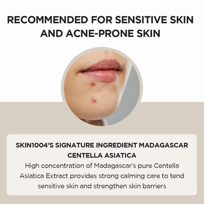 Madagascar Centella Asiatica Ampoule Facial Serum 1.85 Fl.Oz, 55Ml, Soothes Acne Prone and Sensitive Skin by Korean Skin Care