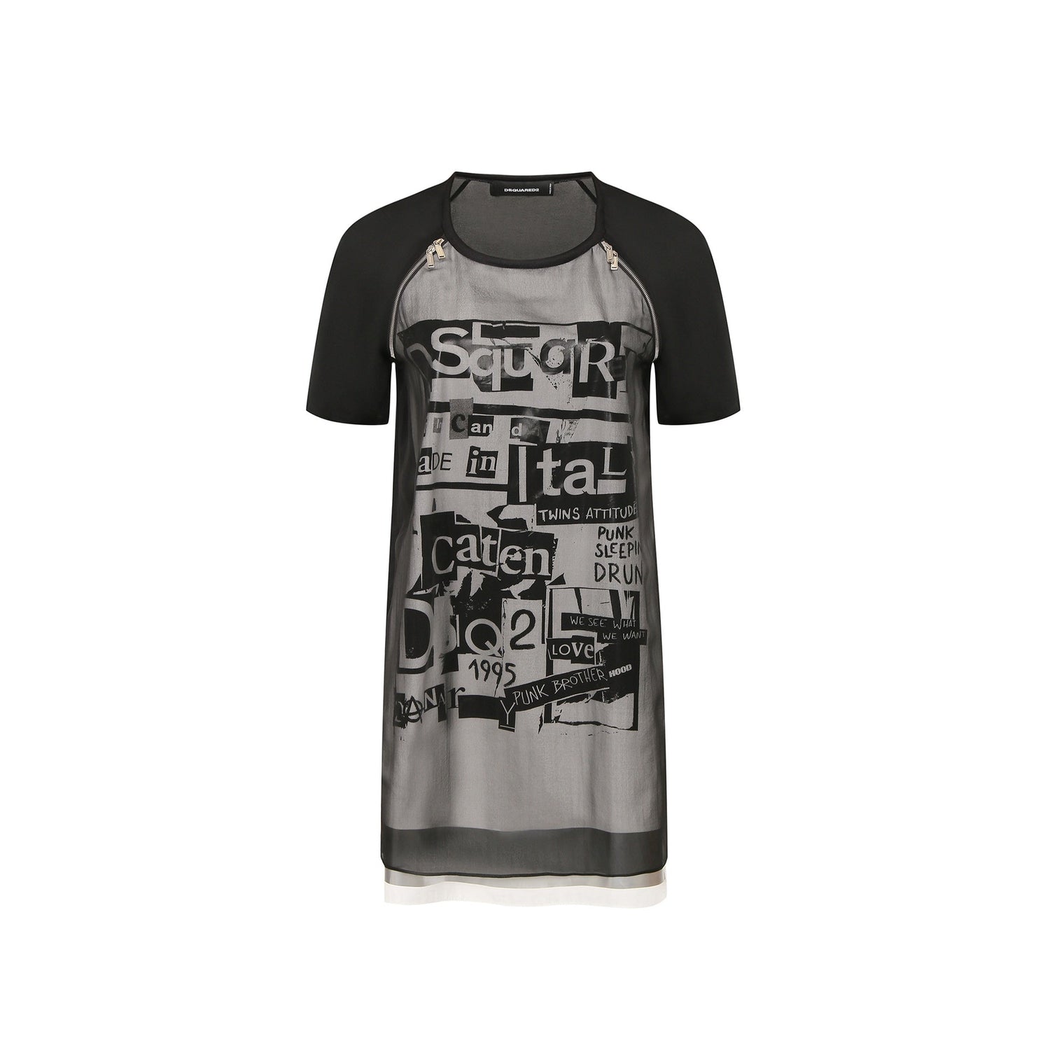 Dsquared2 Silk Printed Mini Dress Women