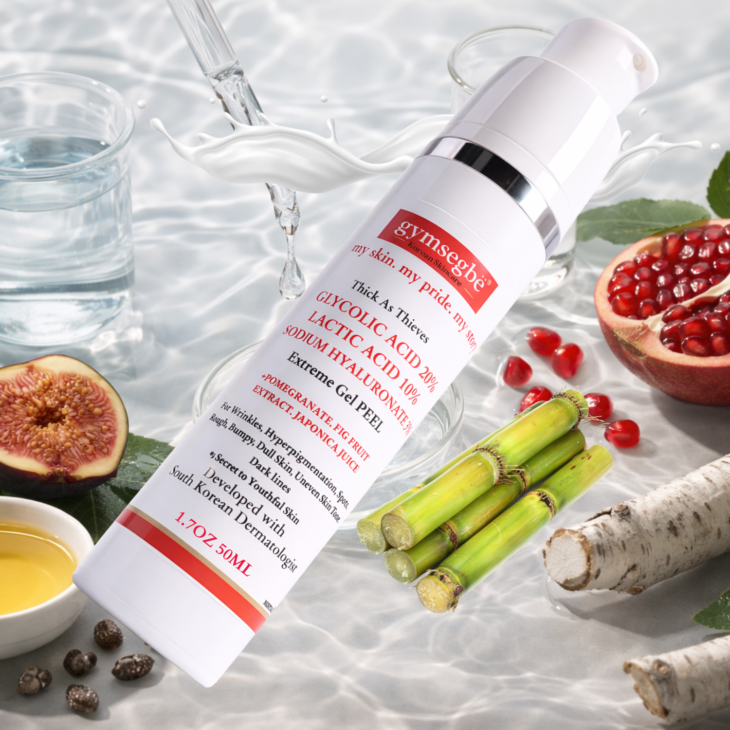 Thick As Thieves Pure Glycolic Acid Lactic Acid Extreme Gel Peel - 50ml by gymsegbë