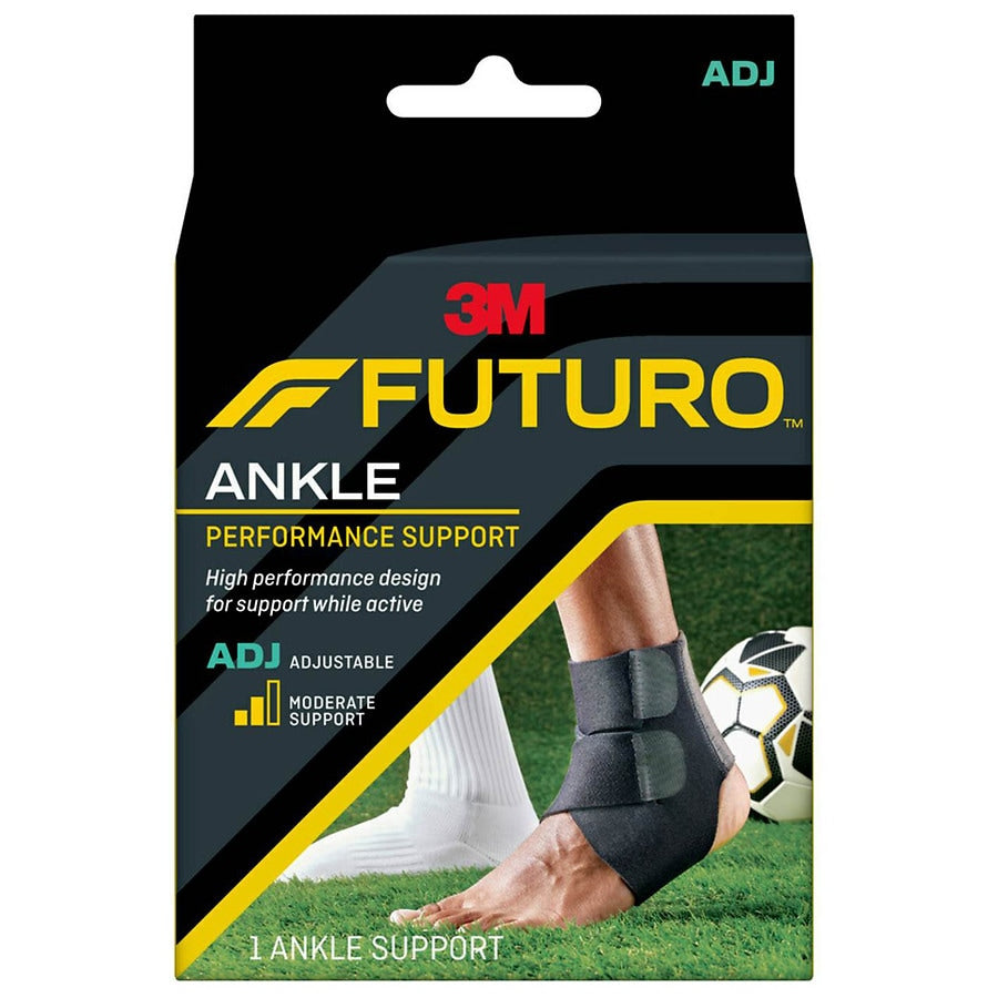 FUTURO Ankle Support with Moisture Control, Adjustable Wrap, One Size by Pasteur Pharmacy