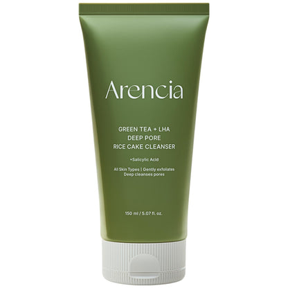 Arencia Green Tea + LHA Deep Pore Rice Cake Cleanser by AsiaBeautyMall
