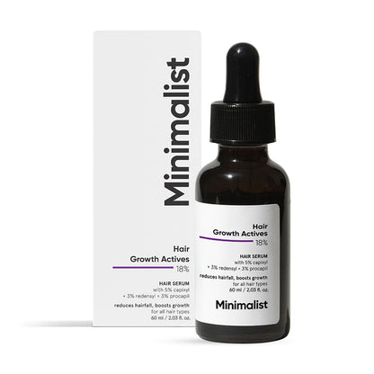 Minimalist Hair Growth Actives 18% Hair Serum by Dista