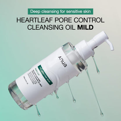 ANUA Heartleaf Pore Control Cleansing Oil (Mild) by AsiaBeautyMall