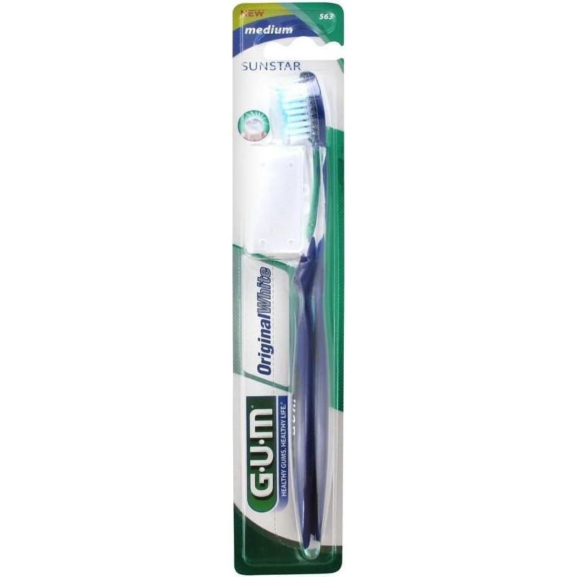 GUM Original White 563 Medium Toothbrush - Blue by Pasteur Pharmacy
