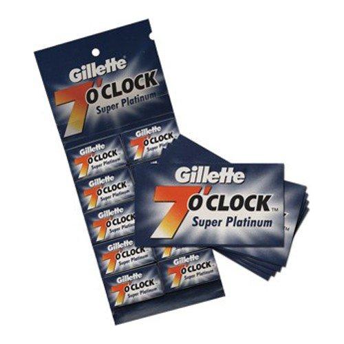 Gillette 7 O`Clock Super Platinum Razor Blades - 20x5 Pack by Pasteur Pharmacy