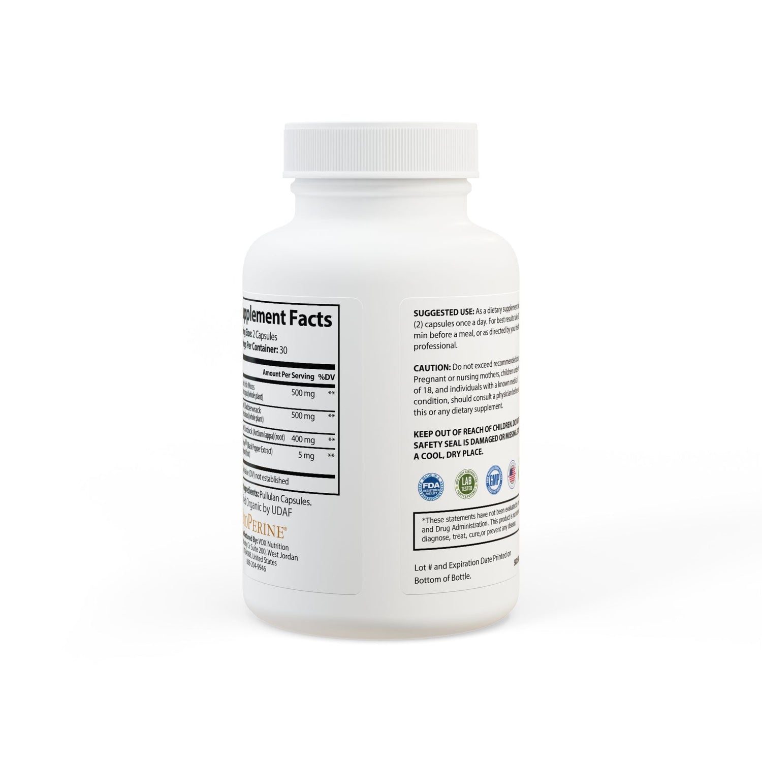 Algaris Sea Moss Supplement (60 Capsules) by Spee24, LLC