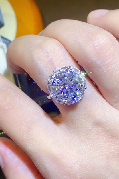 5 Carat Brilliant Round Cut Sparkala™ Platinum Over Pure Sterling Silver Ring by Sparkala
