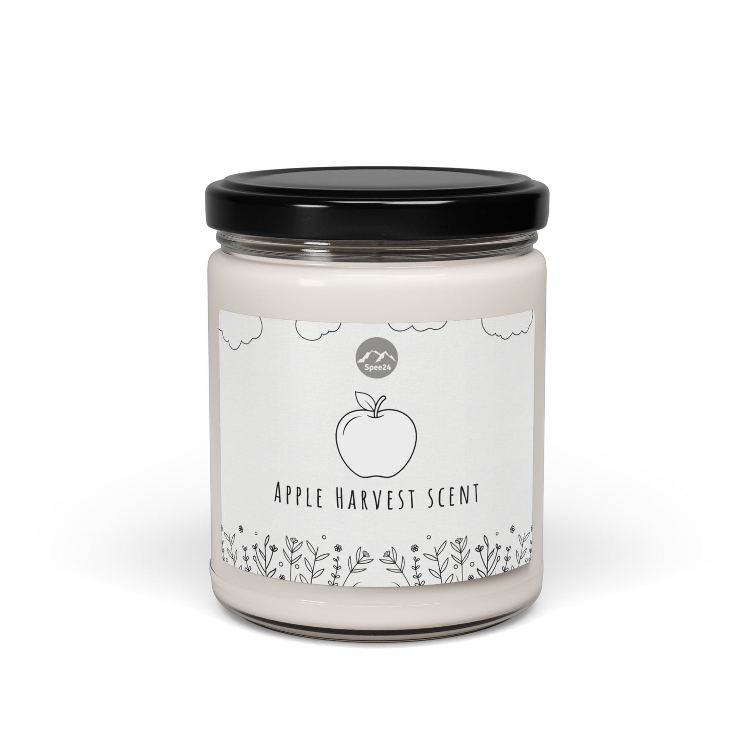 Apple Harvest Scented Soy Candle, Cozy Home Decor, Fall Gift, Relaxation Essential, Birthday Present, Aromatherapy Candle -- 9oz by Spee24, LLC