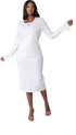 Crystal Dot Bell Sleeve Skirt Suit – 5350 by Tally Taylor