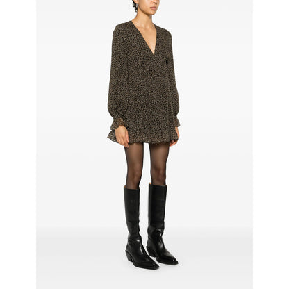 Saint Laurent Brown Dresses - Day Dresses Women by Luosophy