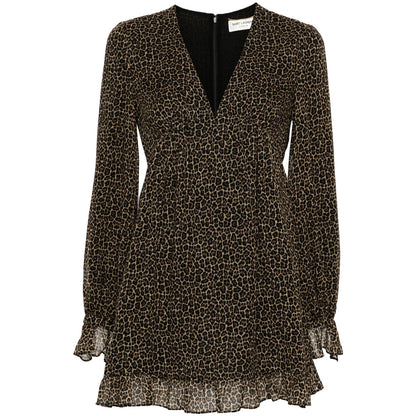 Saint Laurent Brown Dresses - Day Dresses Women by Luosophy