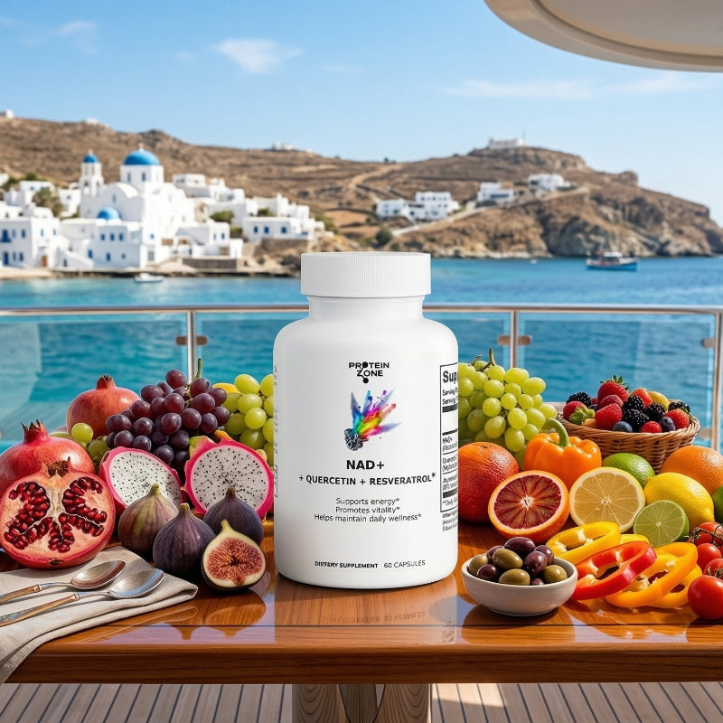 NAD+ Complex | Cellular Energy &amp; Aging Support with Resveratrol by Protein Zone