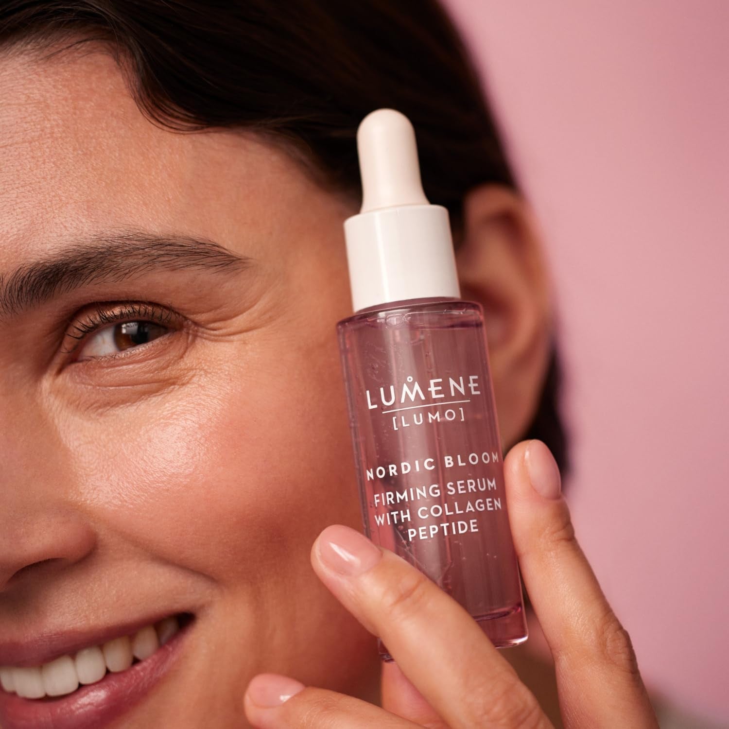 [Lumo] Vegan Collagen Face Serum - Firming Peptide Serum Formulated with Hyaluronic Acid for Smoother, Plump-Looking Skin - Helps to Reduce the Appearance of Fine Lines + Wrinkles (1 Fl Oz) by Korean Skin Care