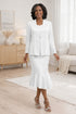 CLEARANCE - Hosanna 5558 Modest 3-Piece Outfit Set Ankle Length (Size L) by DiscountDressShop