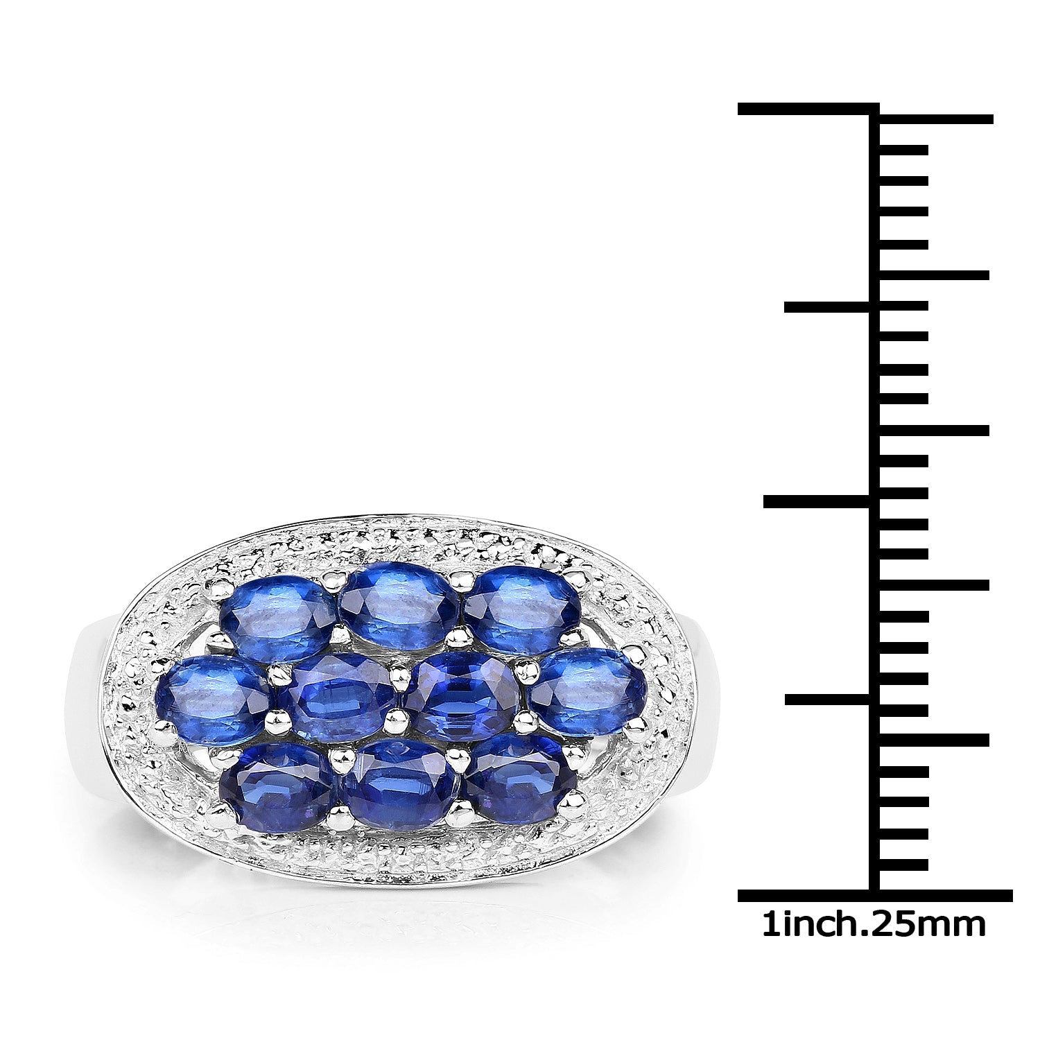 2.20 Carat Genuine Kyanite .925 Sterling Silver Ring by Bids.com