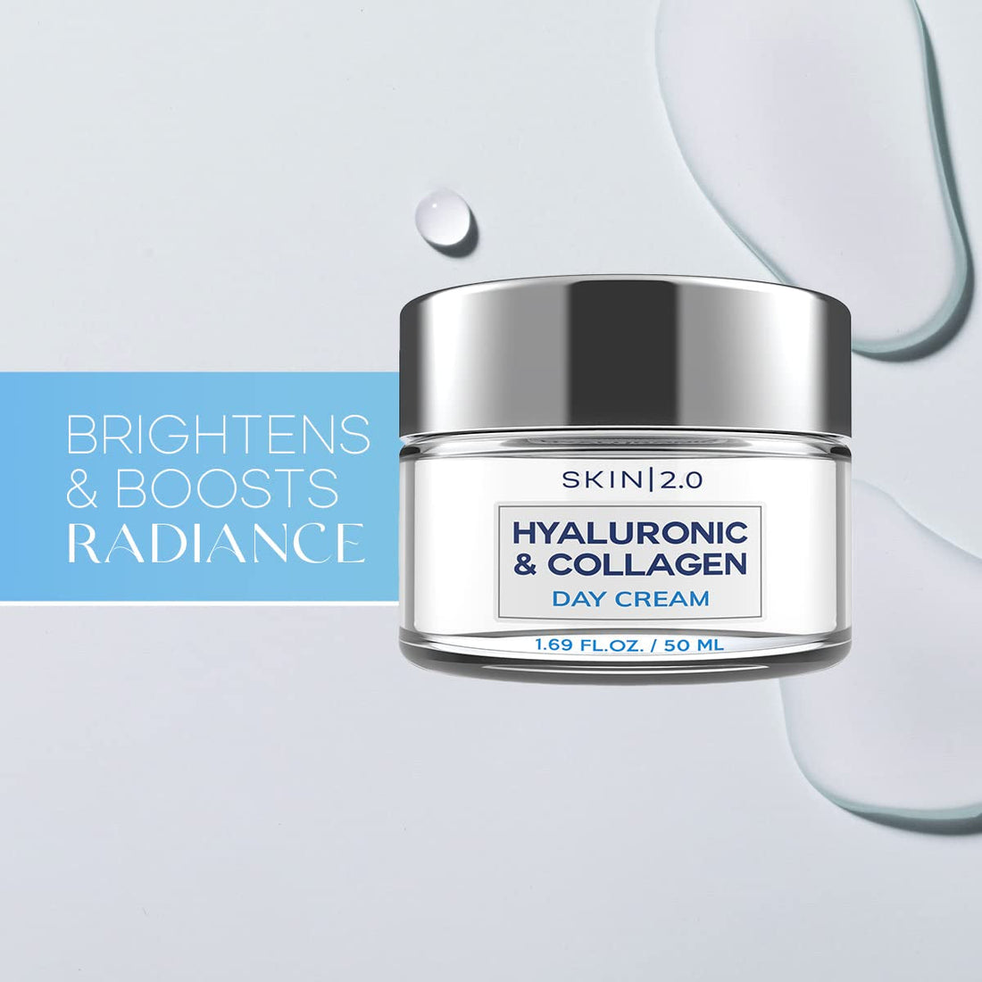 Hyaluronic Acid &amp; Collagen Face Moisturizer - Dermatologist Tested, Anti-Aging, Restores Elasticity - Hydrating, Clean Beauty, Cruelty-Free Korean Skincare for All Skin Types - 1.69 Fl Oz by Korean Skin Care
