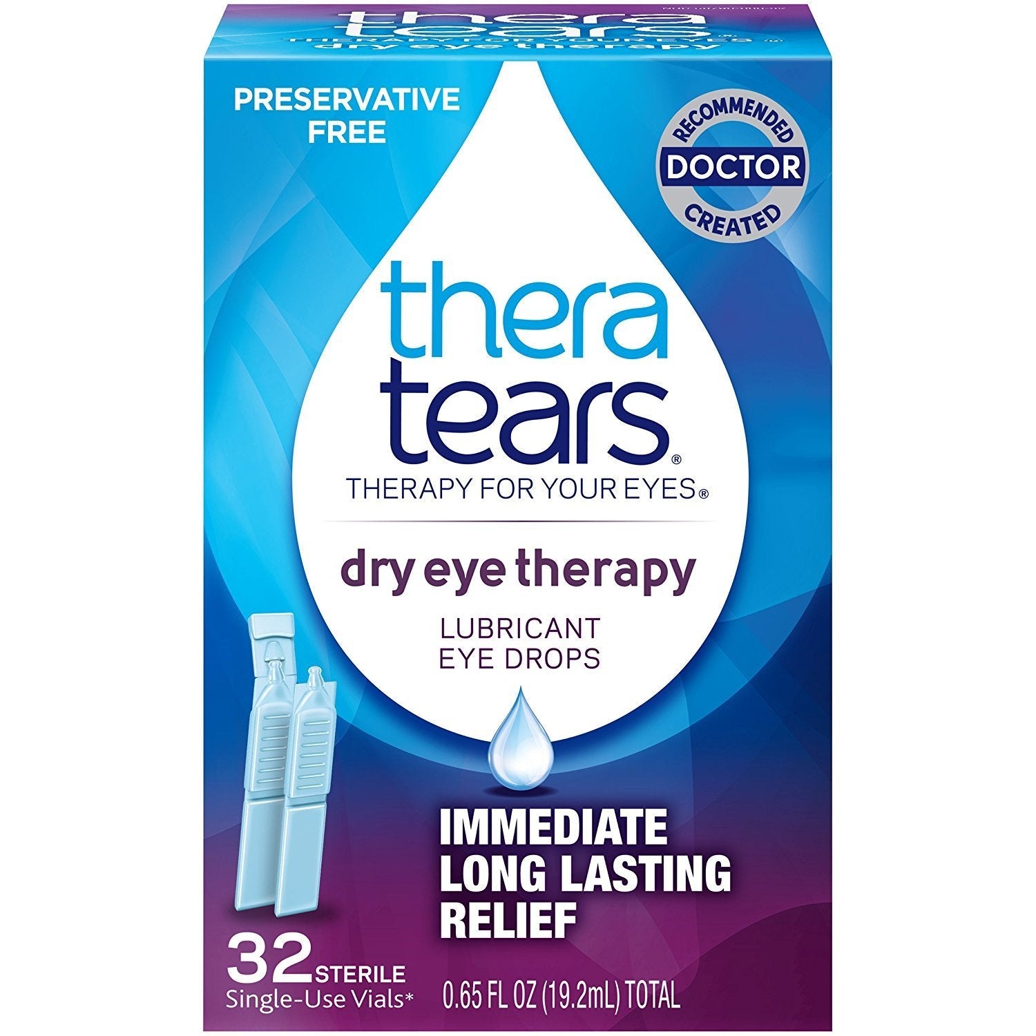 Thera Tears Lubricant Eye Drops With Twist-top 32 Vials by Pasteur Pharmacy