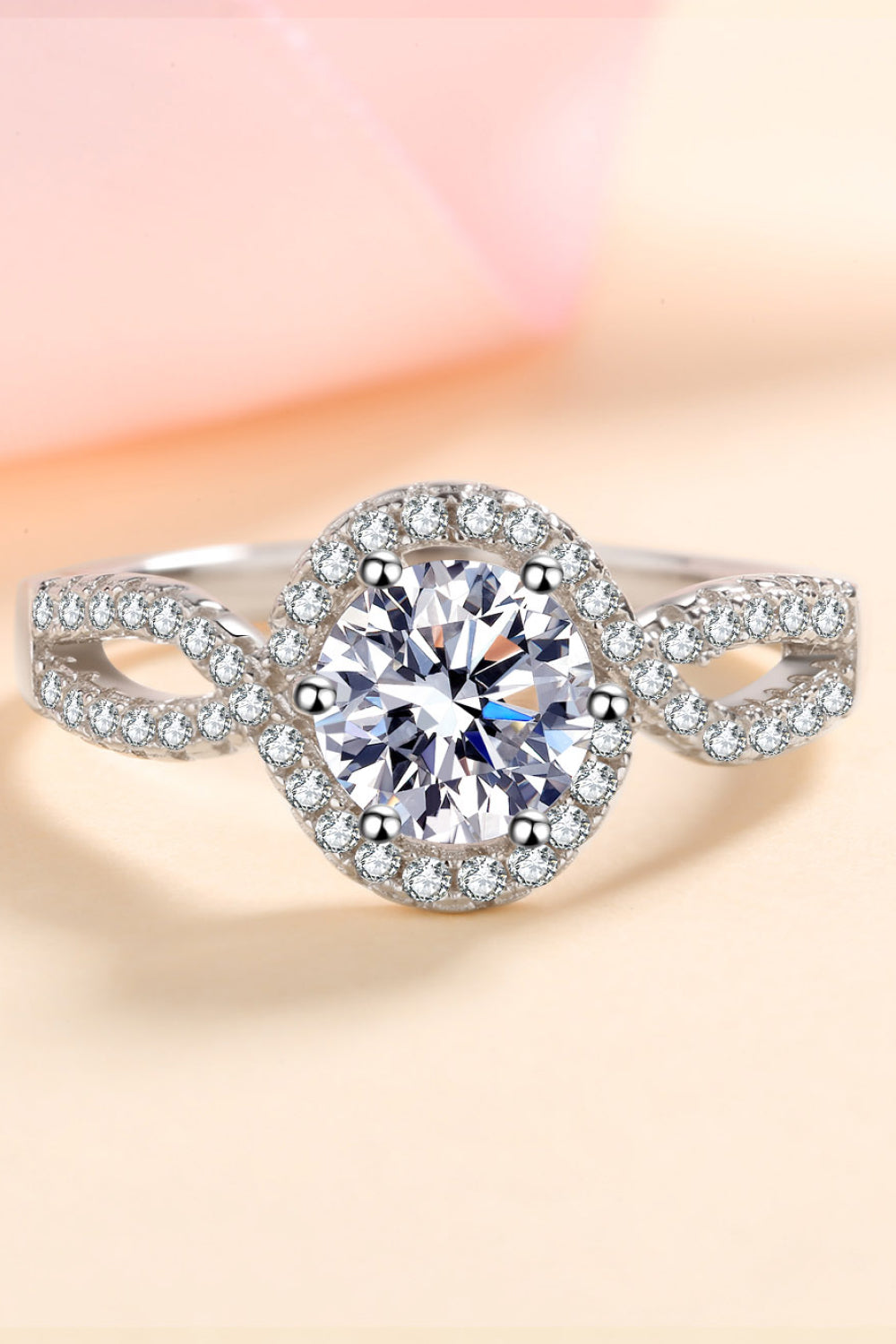 Feel The Joy Pure Sterling Silver Brilliant Round Cut Sparkala™ Ring by Sparkala
