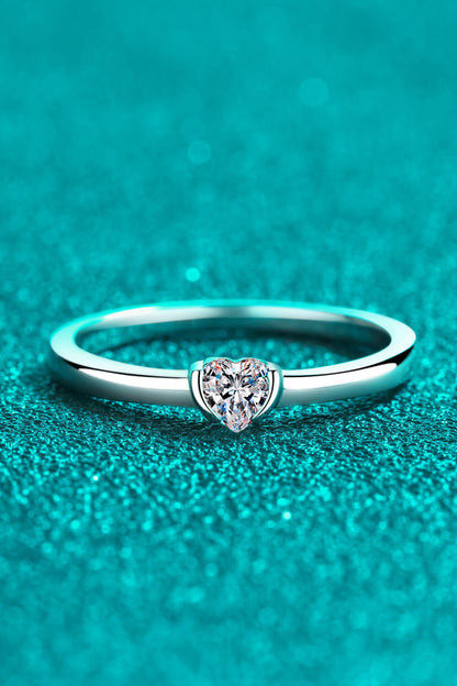 Heart-Shaped Sparkala™ Solitaire Ring by Sparkala