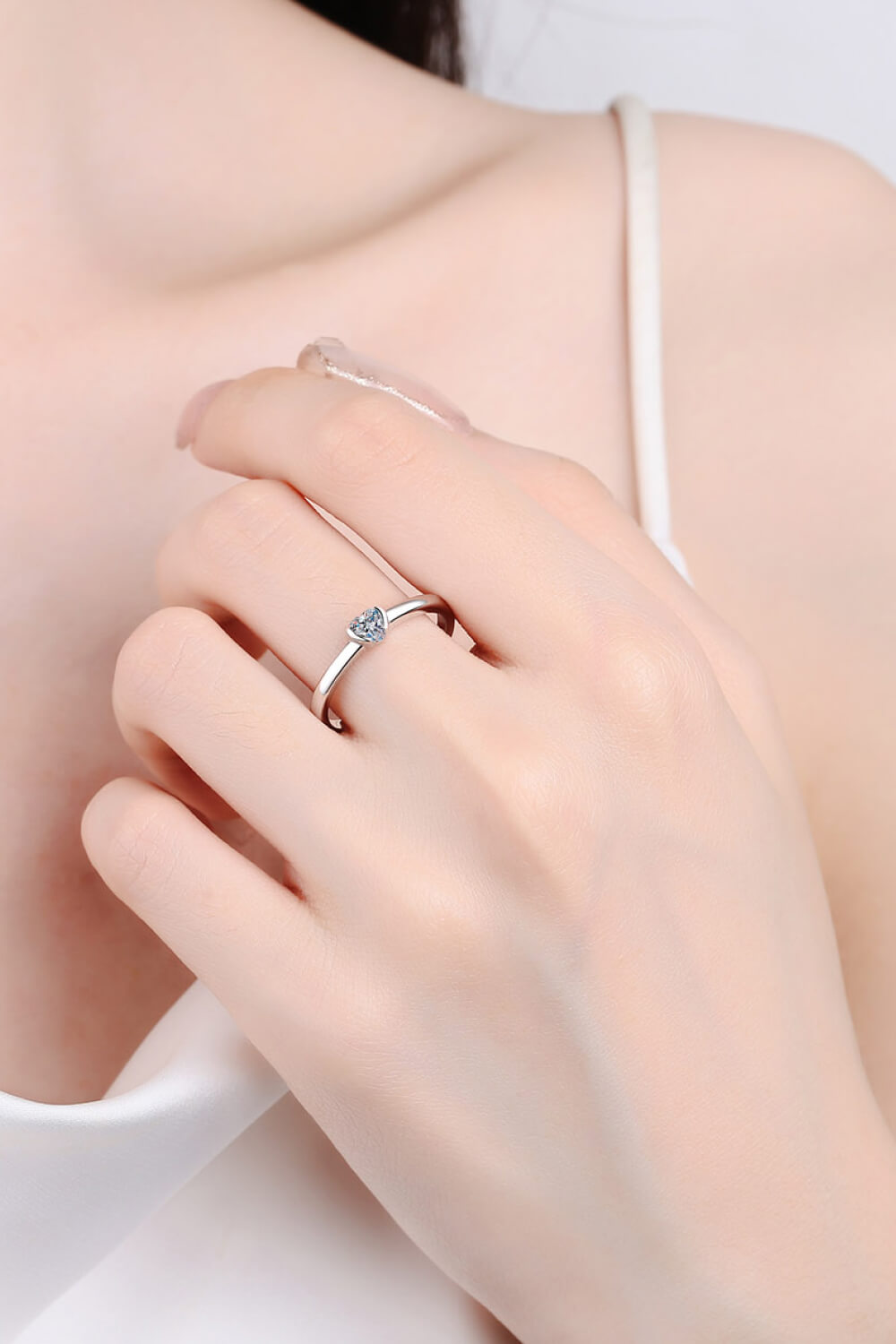 Heart-Shaped Sparkala™ Solitaire Ring by Sparkala