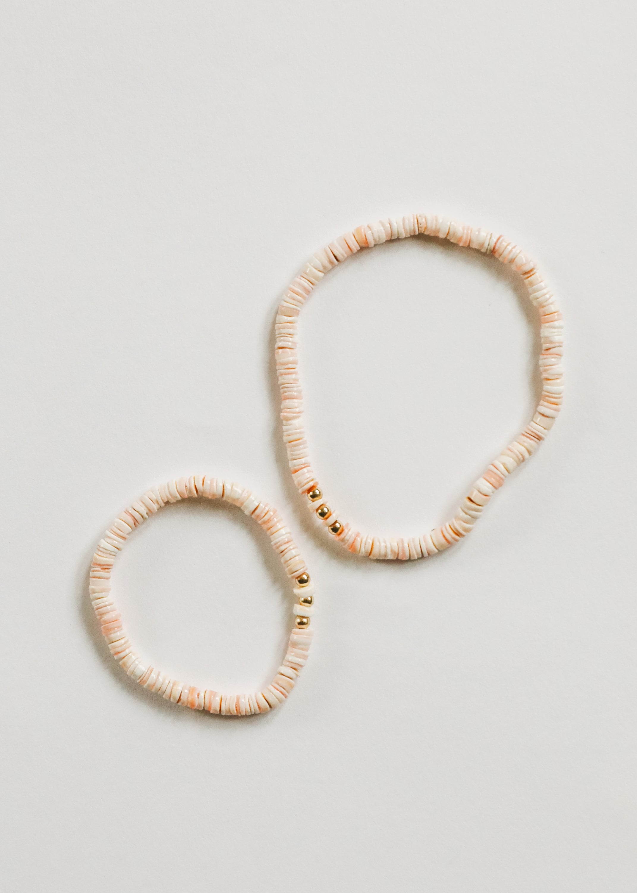 Pure Sea Shell + 14k Gold Filled || Stretch Anklet or Bracelet by CanyonLeaf