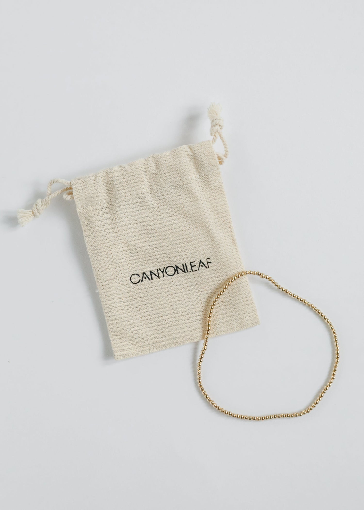 14K Gold Filled || Beaded Stretch Anklet by CanyonLeaf