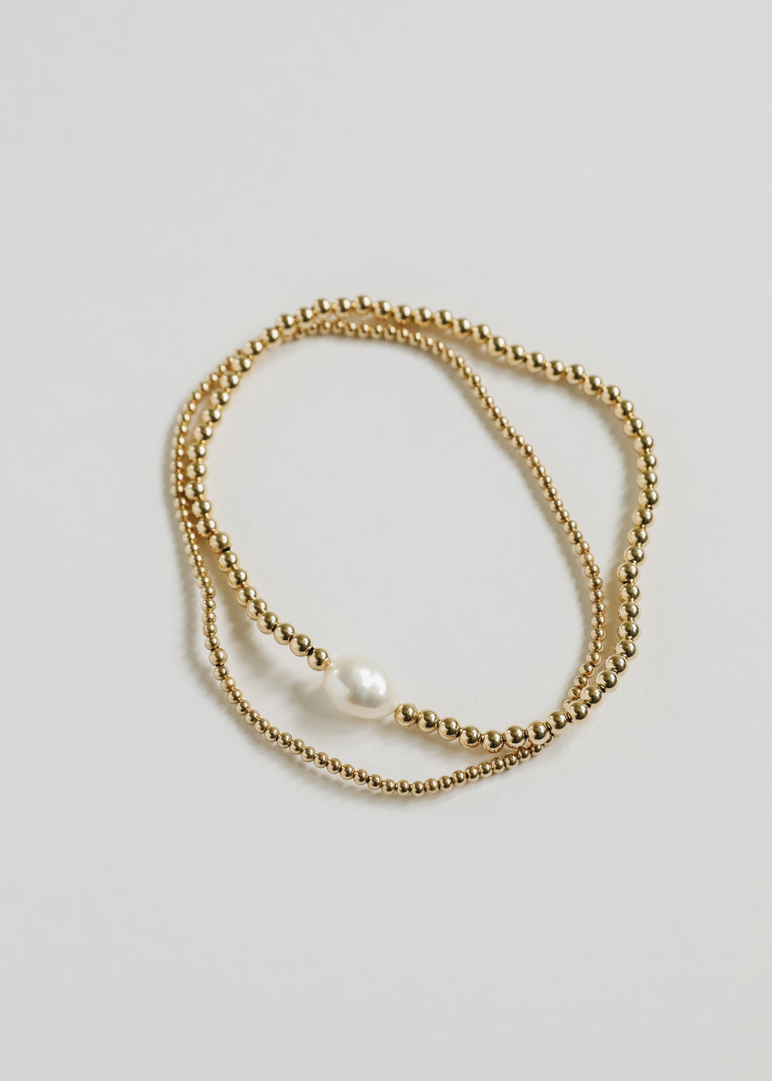 Natural Pearl + 14k Gold Filled Beaded || Anklet or Bracelet by CanyonLeaf