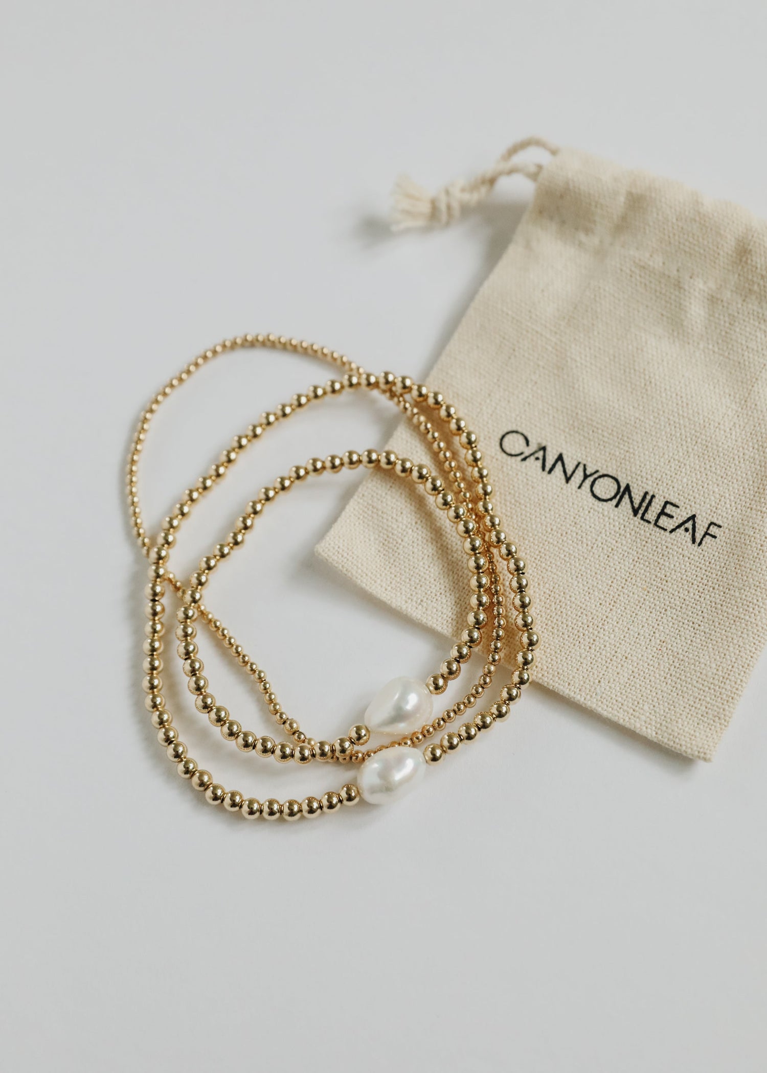 Natural Pearl + 14k Gold Filled Beaded || Anklet or Bracelet by CanyonLeaf