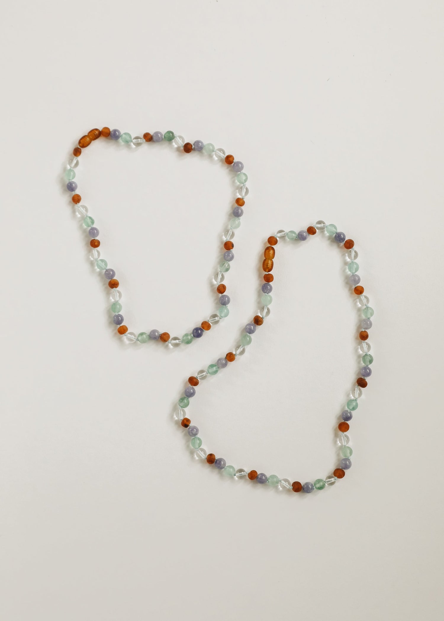 Baltic Sea Amber + Natural Gemstone || Beaded Necklace by CanyonLeaf