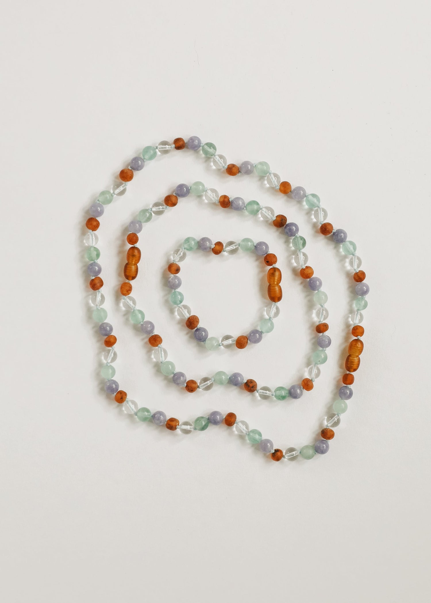 Baltic Sea Amber + Natural Gemstone || Anklet or Bracelet by CanyonLeaf