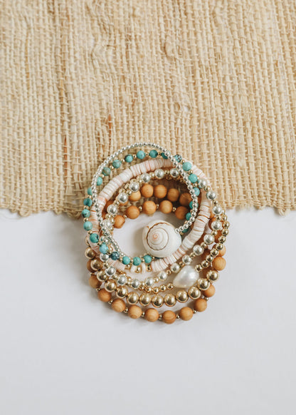 Sterling Silver + 14k Gold Filled Sun || Beaded Bracelet by CanyonLeaf