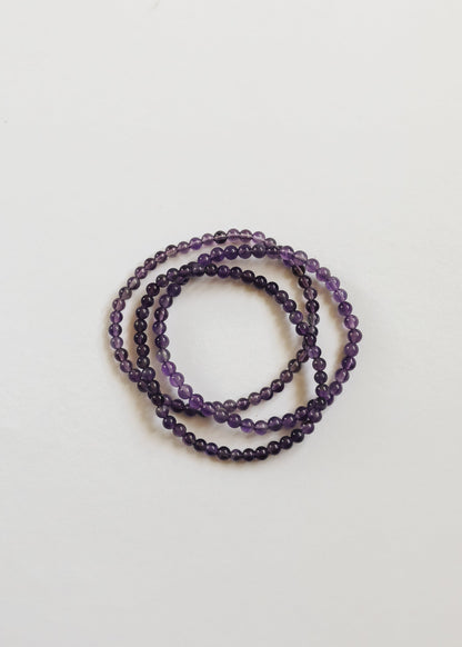 Polished Amethyst || Adult Bracelet by CanyonLeaf