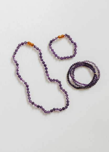 Pure Gemstone + Amethyst || Anklet or Bracelet by CanyonLeaf