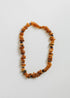 Pet Necklace: Raw Baltic Amber + Raw Amethyst by CanyonLeaf