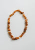 Pet Necklace: Raw Baltic Amber + Raw Rose Quartz by CanyonLeaf