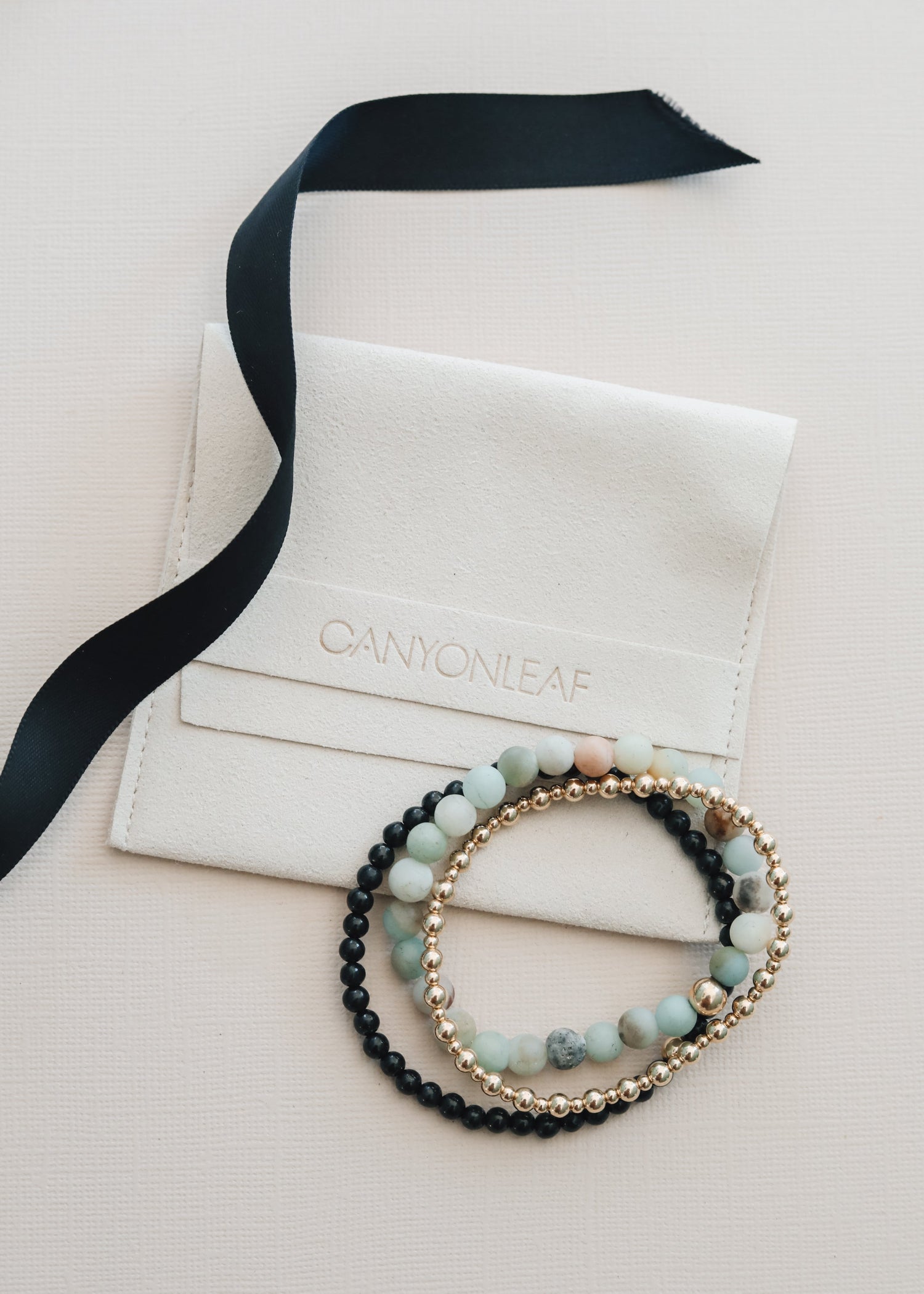 Raw Amazonite + 14k Gold Filled || Beaded Bracelet by CanyonLeaf
