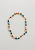 Raw Baltic Amber and Pearl Necklace + Sweet Pink Gemstones by CanyonLeaf