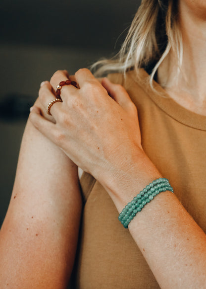 Polished Aventurine || Adult Bracelet by CanyonLeaf