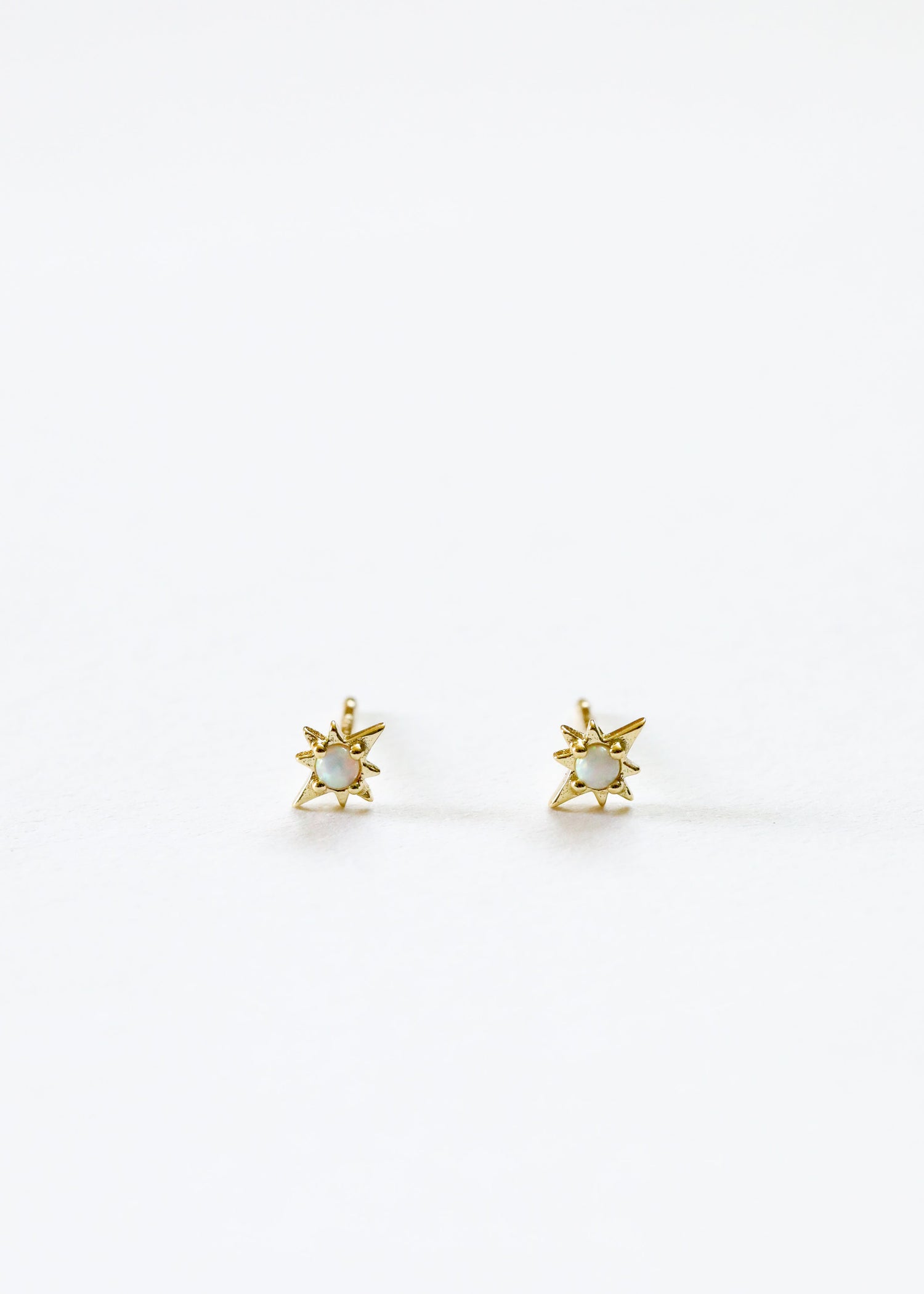 18K Gold Vermeil + Mother of Pearl Gemstone || Everyday Earrings by CanyonLeaf
