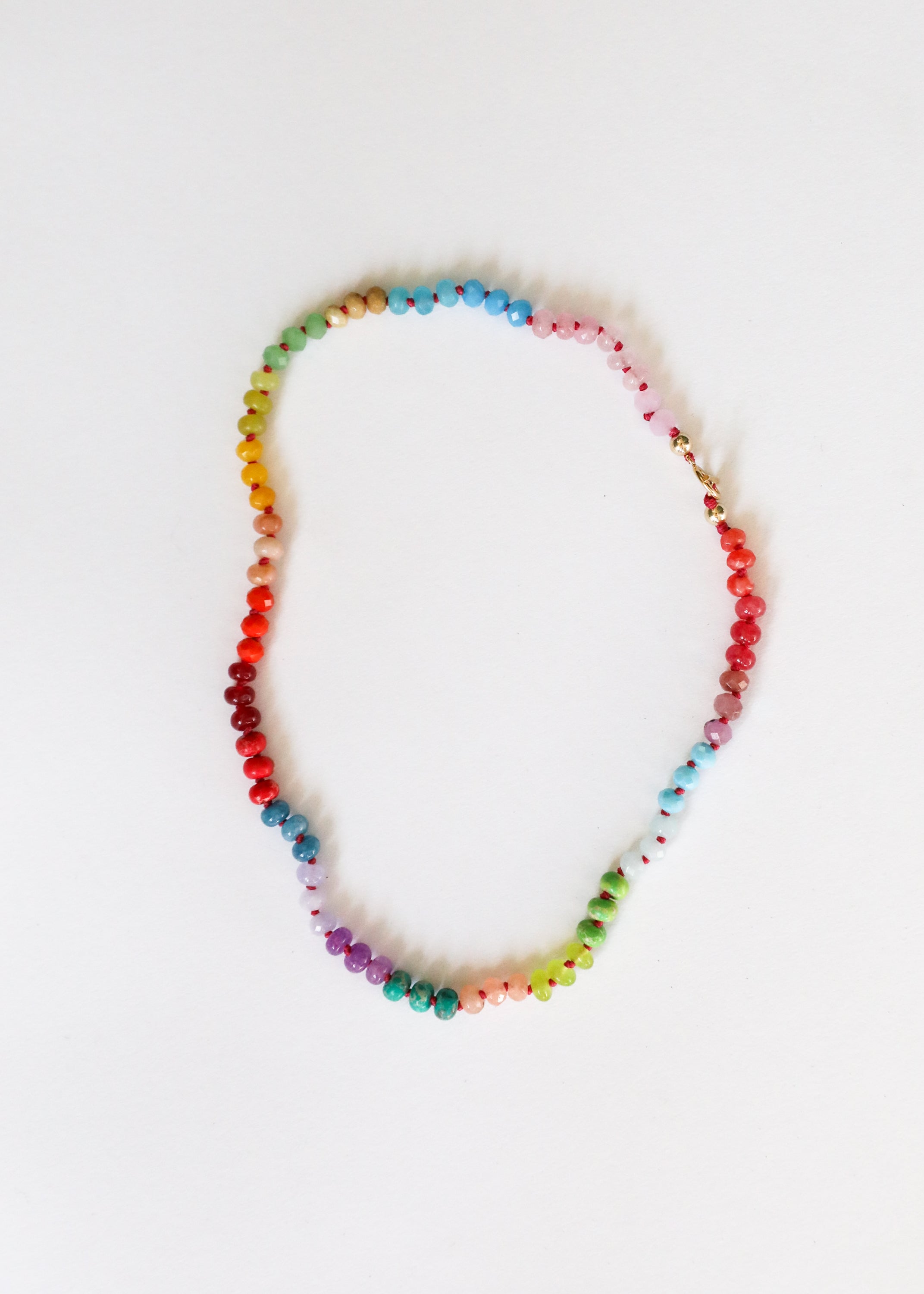 Natural Gemstone Necklace + 14k Gold Filled Toggle : Skyline by CanyonLeaf