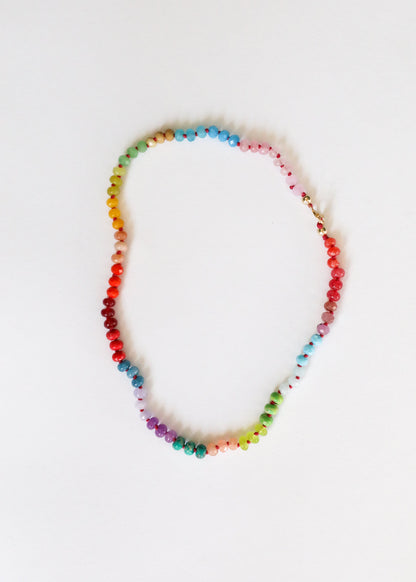 Natural Gemstone Necklace + 14k Gold Filled Toggle : Skyline by CanyonLeaf