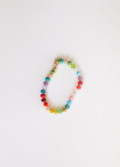 Natural Gemstone Bracelet + 14k Gold Filled Toggle : Skyline by CanyonLeaf