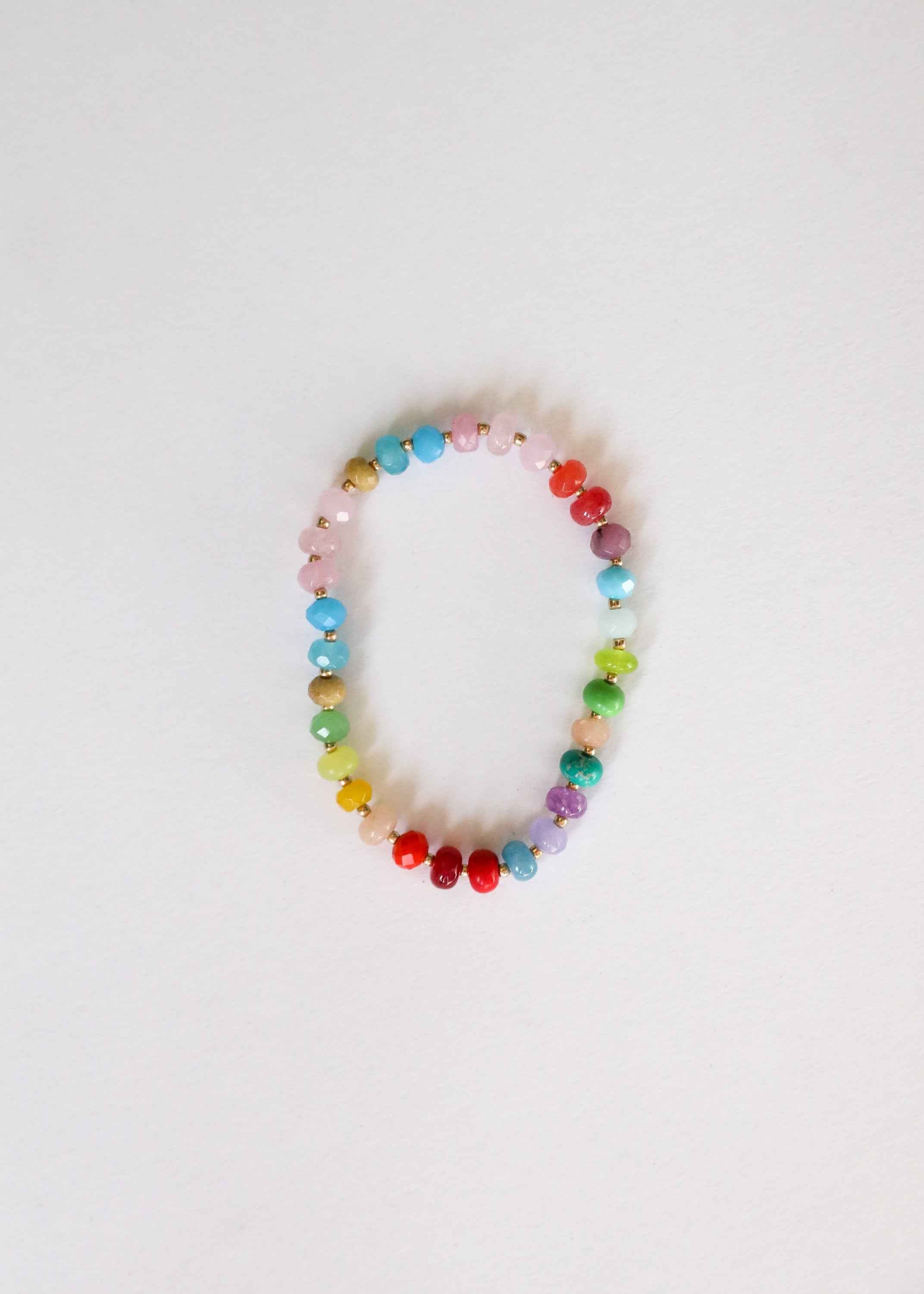 Natural Gemstone Bracelet + 14k Gold Filled Toggle : Skyline by CanyonLeaf